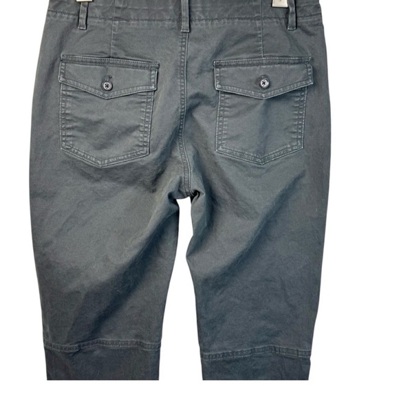 Banana Republic Utility Girlfriend Chino Ankle Pants New Eclipse Coal Size 10 - Picture 9 of 13